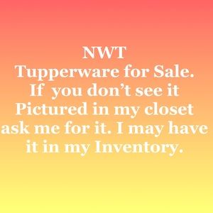 NWT Tupperware for Sale